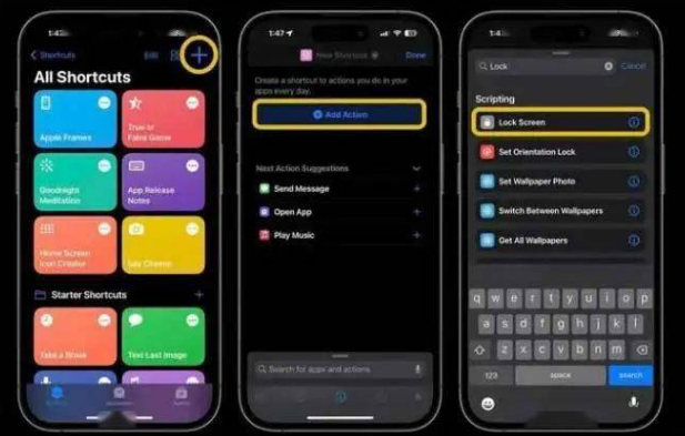 矿区苹果14锁屏维修店分享iPhone14升级iOS16.4后如何创建锁屏快捷方式 